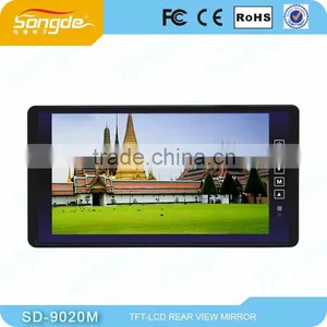 Day Night Rear View Mirror Car tv Monitor With USB/SD Function thumbnail-2