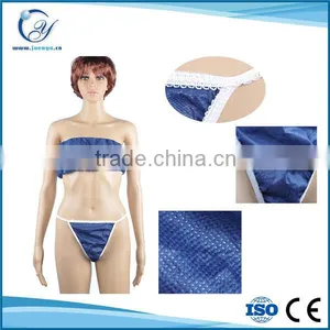 High Quality One-time Sexy Disposable Bikini Strapless for Sauna and Spa thumbnail-1