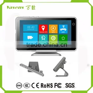 5.0" IPS Touch Android 4.4 FHD1080P Dash Camera Parking Car Dvrs Rearview Mirror Video Recorder Car DVR Dual Camera GPS thumbnail-6