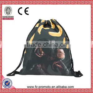 2016 New Fashion Women Backpack 3D Printing Travel Softback Women Mochila Drawstring Bag Mens Backpacks Rabbits Girls Backpack thumbnail-5