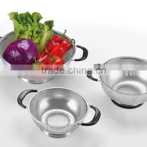 High Quality Fine Pieced Polished Stainless Steel Colanders thumbnail-3