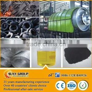 New Automatic Waste Tyre Recycling Machine and Tyre Pyrolysis Machine to Oil thumbnail-1
