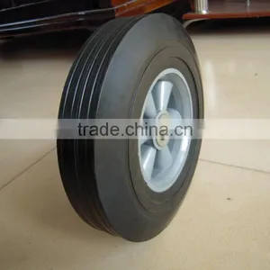 8in Solid Wheel With Plastic Rim 8''*1.2'' Rubber Wheel Toy Cart Wheel thumbnail-2