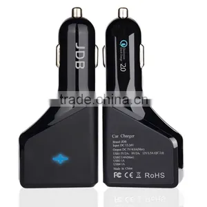 NEW 5V 2A 4 USB Quick Charge 2.0 Car Charger Travel Charger, Intelligent Car Charging, BLACK thumbnail-2
