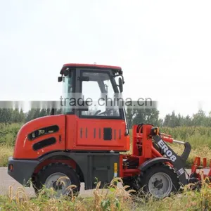 Everun ER08 Wheel Loader Hydraulic Driving, 800KG Loading Capacity With Snow Blade thumbnail-3