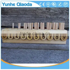 Spindle Box, Montessori Math, Educational Wooden Toy thumbnail-1