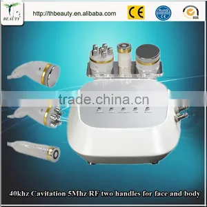 Portable 40khz 5Mhz RF Two Handles for Face and Body Slimming Machine CE thumbnail-3