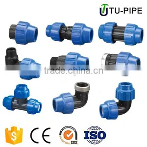 Irrigation Fittings PP Compression Fittings for Water Supply 20mm-110mm /hdpe Fittings thumbnail-1