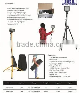 Guangzhou Manufacturers Waterproof Portable Tripod Stand Mass 3M Height Led Outdoor Working 36W Maintenance Lighting RLS-836L thumbnail-2