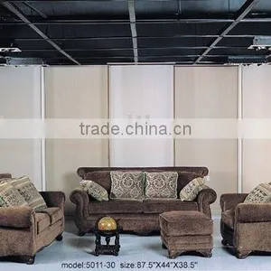 Chesterfield Sofa Set. Genuine Leather Sofa Set. American Modern Style Leather Sofa Set B48150 thumbnail-1