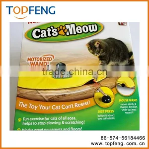 Cats Meow Yellow Undercover Fabric Moving Mouse Cat Play Cat's Toy As Seen on Tv thumbnail-1