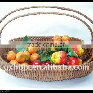 Egg Shaped Awn Iron Frame Storage Vegetable Flower Basket thumbnail-1