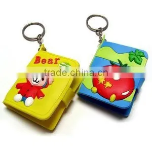 Soft Pvc Keychain With Book thumbnail-1