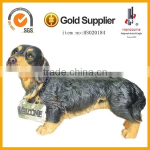 14.5 Inch Resin Dog Figurines Garden Animal Sculpture Resin Animal thumbnail-4