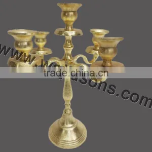 Wholesale Gold Plated Candelabras Centerpieces thumbnail-1