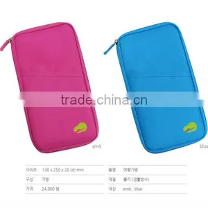 Multipurpose Cationic Fabric Wallet Bag Pouch Bag With Passport Card Pocket Travel thumbnail-1