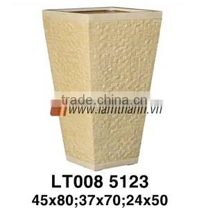 Southern Vietnam Producer Modern Outdoor Cream Well Design Planter thumbnail-1
