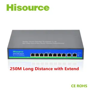 Hisource 8+2 250m Long Distance 48v Poe Switch thumbnail-1