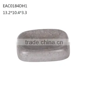 Concrete Grey Pattern Shinny Cement Soap Shower Dish With Patent thumbnail-1