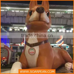 Custom Giant Fiberglass Dog Statue thumbnail-1