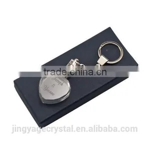 Heart Shape Laser Crystal Key Chain thumbnail-2