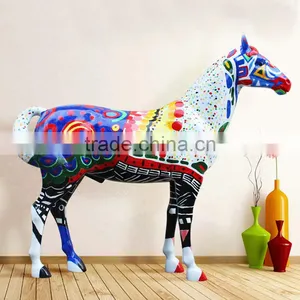 Sales Promotion Designer Home Decor Lifesize Fiberglass Horse thumbnail-1