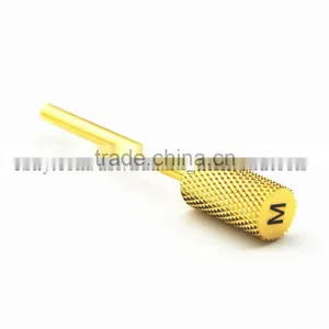 Type Medium Total Length 40MM Shank Diameter Barrel Ball Golden Carbide Burr for Nail HUAXING JIANGYIN thumbnail-1