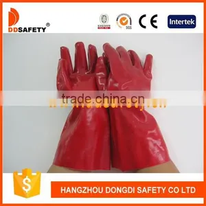 DDSAFETY PVC Gloves Red PVC Smooth Finished thumbnail-1