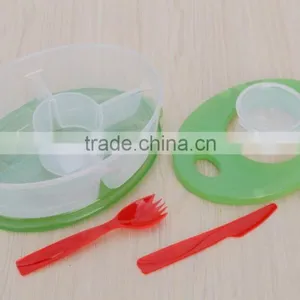BPA Free Plastic Food Containers With Cooling Fork And Spoon thumbnail-6