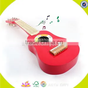 Wholesale Kids Wooden Guitar Toy High Quality Baby Wooden Guitar Toy Cheap Children Wooden Guitar Toy W07H037 thumbnail-2