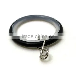 Large Silent Curtain Rod Ring Pole Loose Eyelet Hook Black ID35mm/OD42mm thumbnail-3