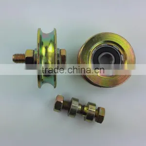 Gate Roller Diameter 58mm Thickness 17mm Bearing 6201RS Groove "U" With M10x45 Bolt 618R thumbnail-1