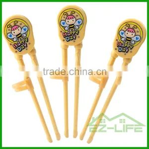 Healthy ECO Friendly Corn PLA Plastic Baby Training Chopsticks thumbnail-1