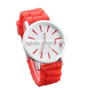 Multi-color Sport Watch Soft Band Sexy Lady Female Wrist Watch Beautiful Silicone Women's Watch thumbnail-2