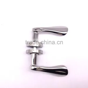 2017 Pop European Security Stainless Steel Glass Panel Hotel Keyless Door Handle Lock thumbnail-4