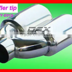 Car Stainless Steel 201 Exhaust Muffler Tip thumbnail-1