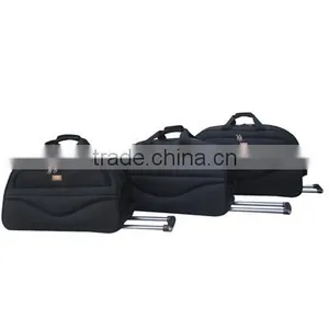 Black Duffel Bag Waterproof With Trolley Bag thumbnail-1
