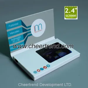 Fold Paper Hardcover 7'' TFT Lcd Video Brochure Card 8gb Memory thumbnail-2