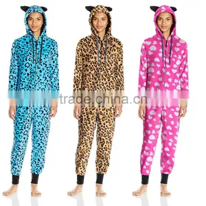 Adult Outdoor Onesie Women's Comfy Colorful Cute Cozy Plush Sherpa Fleece Adult Onesie Pajamas With Drop Seat thumbnail-1