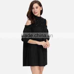 Ladies New Fashion Skirt Dress Pleated Lantern Elegant Skater Dress thumbnail-4