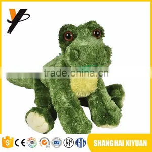Best Made Custom Design Stuffed Crocodile Toy Kids Green Sitting Plush Crocodile thumbnail-1