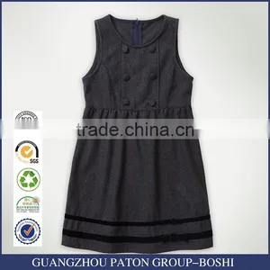 China Manufacture Girls Winter Grey School Uniform Dress thumbnail-1
