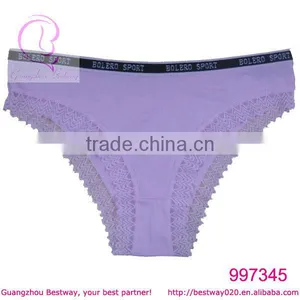 Sex Photo of Underwear Elastic Band Lace Trim Cotton Fabric thumbnail-1