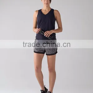 MGOO Wholesale Fully Reversible Running Shorts Women 100% Polyester Ventilate Comfortable Dri Fit Jogger Pants thumbnail-3