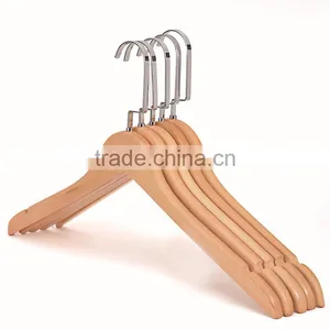 Hot Selling Garment Clothing Hanger Normal Solid Wooden Hanger Durable Simple Wooden Coat Hanger thumbnail-1