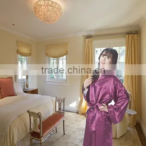 High Quality New Style Satin Lingerie Sexy Night Robe thumbnail-1