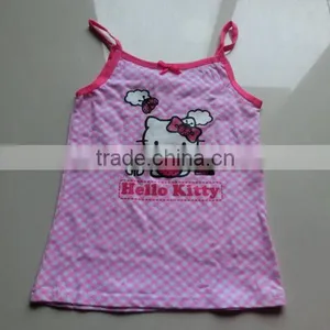 Customized Little Girls Good Quality Tank Top thumbnail-1