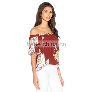 Guangzhou Supplier Women Chiffon New Style Blouse Patterns thumbnail-2