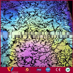 New Pattern Fantastic Rainbow Reflective Fabric for Shoes and Backpack thumbnail-1