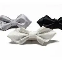 Classic Black Bow Tie For Men thumbnail-1